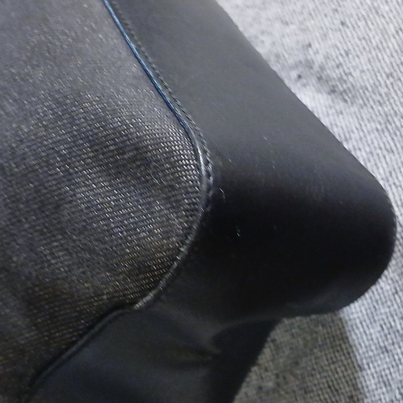 Stylish Black Tote Bag with Red and Green Straps - Picture 10 of 16